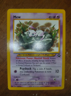 Pokemon Mew Card 47 Promo Black Star Wizards of the Coast Near Mint - Image 1