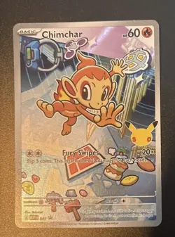 Pokemon Card Chimchar 041 30th Anniversary Promo Holo - Image 1
