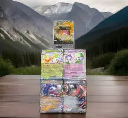 Pokemon TCG Scarlet&Violet Paldean Fates EX Bundle 5 Cards 006 029 053 066 226IR - Image 1