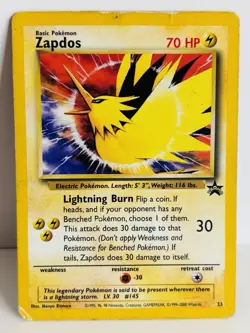 Zapdos 23 Black Star Promo Card Pokemon Card - Image 1