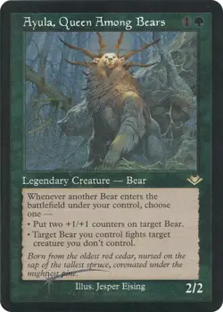 mtg magic Ayula, Queen Among Bears FOIL etched ENGLISH reine parmi les ours - Image 1