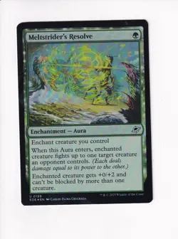 MAGIC THE GATHERING MTG EDGE OF ETERNITIES FOIL MELTSTRIDER'S RESOLVE - Image 1