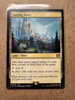 Starting Town - MTG - Rare Card Final Fantasy Magic: The Gathering NM - Image 1