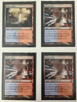 4x Steam Vents - Return to Ravnica(x3)/Guildpact (x1) - NM/LP - MTG Playset - Image 1