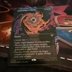 1x Archenemy's Charm, Borderless Art Foil, Edge of Eternities, Magic MTG NM - Image 1