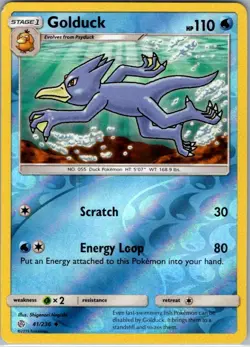 Golduck 41/216 - 2019 Pokemon TCG - Cosmic Eclipse Reverse Holo - Image 1