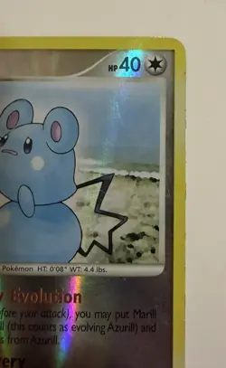 Pokemon TCG Azurill 69/130 Diamond & Pearl Reverse Holo 2007 LP. - Image 2