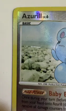 Pokemon TCG Azurill 69/130 Diamond & Pearl Reverse Holo 2007 LP. - Image 3