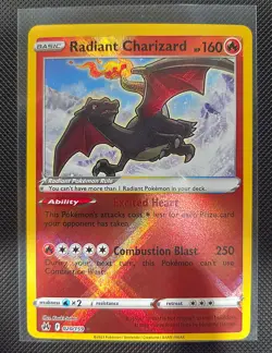 Pokemon Radiant Charizard 020/159 Crown Zenith Radiant Rare Holo English NM - Image 1