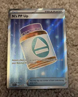 Pokemon TCG N's PP Up Trainer-Item Full Art Holo Card 262/217 English - Image 1