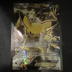 Pikachu EX Full Art Promo XY124 Holo Pokemon TCG Card 130 HP Electric XY - Image 1