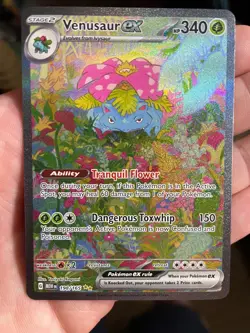 Venusaur ex 198/165 SIR Pokemon 151 Special Illustration Rare Full Art - Image 1
