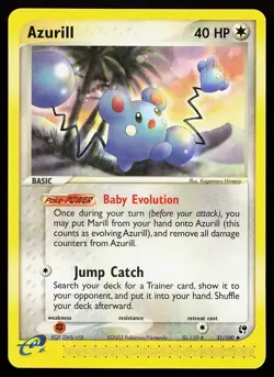 Azurill 31/100 Uncommon Sandstorm Pokemon Card - Image 1