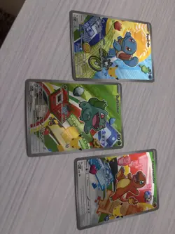 Pokemon TCG First Partner Illustration Collection Series 1 Kanto GEN 1 Starters - Image 1