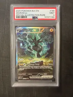 Pokemon TCG - Zekrom EX 166/086 - SIR - Black Bolt - Graded PSA 9 - Image 1