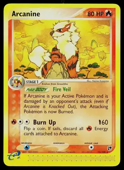 Pokemon Card Sandstorm Arcanine 15/100 Rare - Image 1