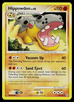 Pokemon Diamond and Pearl 29/130 Hippowdon Pokemon Card - Image 1