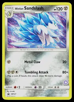 Pokemon Card Sun & Moon Promo Alolan Sandslash - SM127 Promo Holo - Image 1