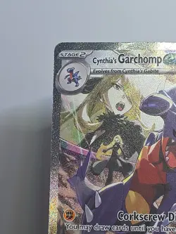 Pokemon TCG Cynthia's Garchomp EX Destined Rivals 232/182 Special Illustration R - Image 2