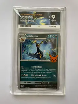 Pokemon TCG Umbreon 130/197 - Obsidian Flames Stamped Trick Or Treat ACE 9 - Image 1