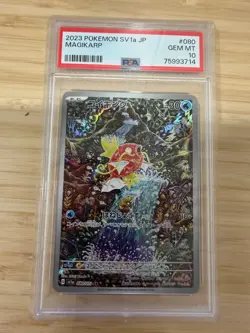 Pokemon Sv1a Triplet Beat Magikarp Art Rare Holo PSA 10 Japanese 080/073 - Image 1