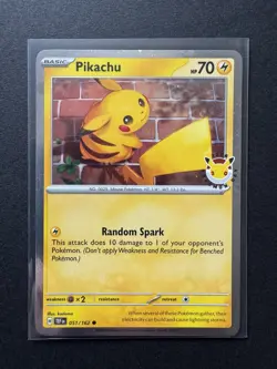 Pokemon TCG - Pikachu - 051/162 - Pokemon Day 2026 Stamped Promo - Image 1