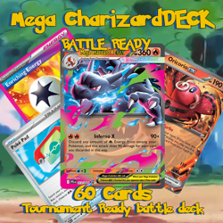 Mega Charizard X TCG Deck | Competitive Tournament Ready | Pokemon Decks - Image 1