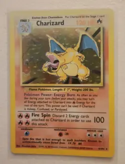 Pokemon TCG Charizard 4/102 Holo Rare Base Set Sun Faded - Image 2
