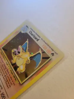 Pokemon TCG Charizard 4/102 Holo Rare Base Set Sun Faded - Image 5