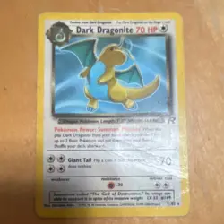 Pokemon TCG Dark Dragonite 8/82 Team Rocket Rare Stage 2 70 HP - Image 1
