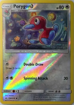 Porygon2 156/214 UC Unbroken Bonds Pokemon Reverse Holo LP - Image 2
