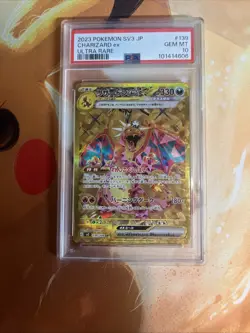 2023 Pokemon SV3 JP TCG Charizard EX Ultra Rare Holo Card PSA - Image 1