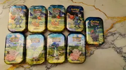 9 x Pokemon Sealed Ascended Heroes Mini Tins - in Display Case sealed - Image 2