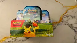 9 x Pokemon Sealed Ascended Heroes Mini Tins - in Display Case sealed - Image 3