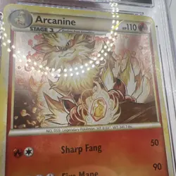 CGC 8.5 Arcanine 2010 HeartGold & SoulSilver 1/123 Holo Pokemon Card - Image 3