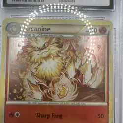 CGC 8.5 Arcanine 2010 HeartGold & SoulSilver 1/123 Holo Pokemon Card - Image 4