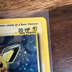 Pokemon TCG Pichu Holo Rare Neo Genesis 12/111 SWIRL! Vintage - Image 5