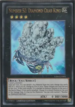 NUMBER 52: DIAMOND CRAB KING - ZEXAL Manga Promo Card / MZMI-EN023 / Yu-Gi-Oh! - Image 1
