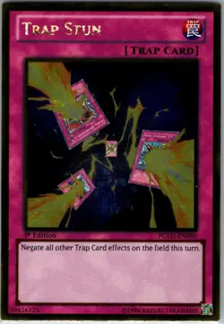 Trap Stun PGLD-EN090 Yu-Gi-Oh! TCG 1st Edition Gold Rare Holo - Image 1
