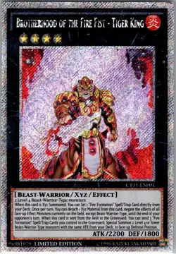 Brotherhood of the Fire Fist - Tiger King CT11-EN001 Yu-Gi-Oh TCG Limited Ed. - Image 1