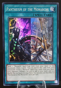 Pantheism of the Monarchs SR01-EN023 Super Rare - YuGiOh (NM) - Image 1