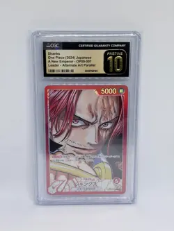 Shanks Alt Leader OP09-001 CGC Pristine 10 One Piece Japanese - Image 1