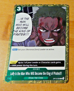 ONE PIECE ENGLISH CARD GAME HOLO CARTE OP12-039 EN TCG NM - Image 1