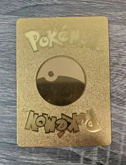 I Choose You! Pikachu Gold Foil Fan Art Vinyl Textured Collector Pokemon Card - Image 2