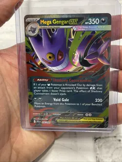 Mega Gengar ex 056/094 Double Rare Phantasmal Flames Pokemon NM/MT Pokemon Card - Image 1