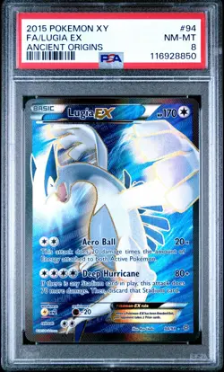 Lugia EX Ancient Origins Full Art Holo Rare Pokemon Card PSA 8 NM-Mint 94/98 - Image 1