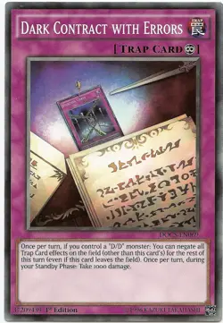 Dark Contract with Errors DOCS-EN069 Common Yu-Gi-Oh Card 1st Edition New - Image 1