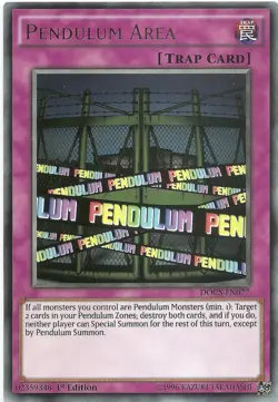 Pendulum Area DOCS-EN077 Silver Rare Yu-Gi-Oh Card 1st Edition New - Image 1