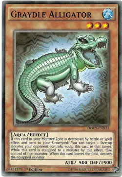 Graydle Alligator DOCS-EN033 Common Yu-Gi-Oh Card 1st Edition New - Image 1