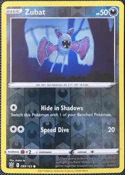 Zubat 089/163 Swsh05: Battle Styles Reverse Holo - Pokemon Card - Image 1